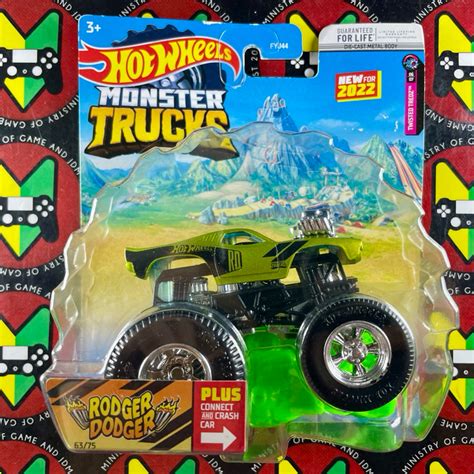 Hot Wheels Monster Trucks Rodger Dodger 2022 Shopee Malaysia