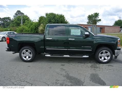 2014 Rainforest Green Metallic Chevrolet Silverado 1500 Ltz Crew Cab 4x4 93667231 Photo 6