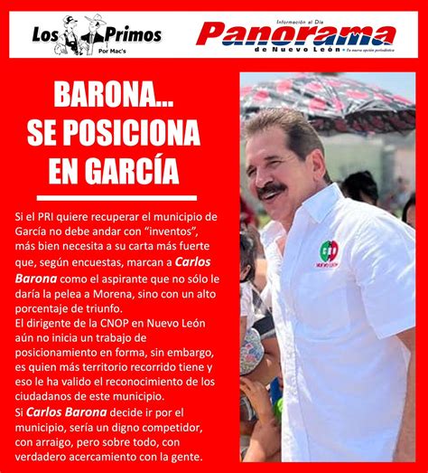 BARONA Se posiciona en García Panorama de Nuevo León