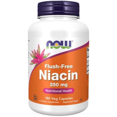 Niacin Flush Free 250 Mg 180 Veg Capsules NOW Foods Bardolino Nl