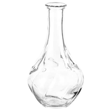 Viljestark Vase Clear Glass 17 Cm Ikea