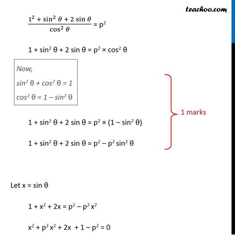 If Sec Tan P Then Find The Value Of Cosec Teachoo