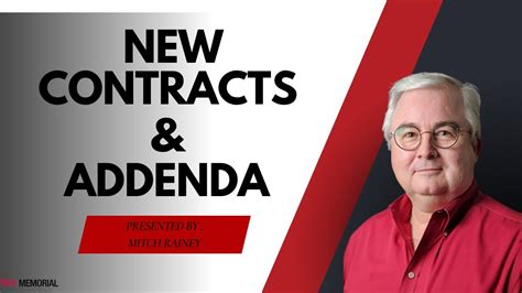 New Contracts And Addenda Youtube