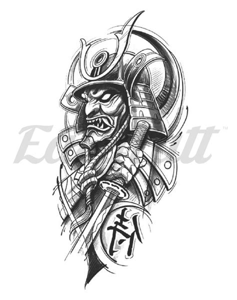 Soulless Samurai Tattoo Sleeve Easytatt™