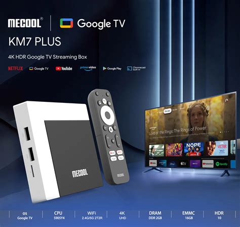 Mecool 4k Google Amlogic S905 Y4 Quad Core Set Top Box Prime Video Pre