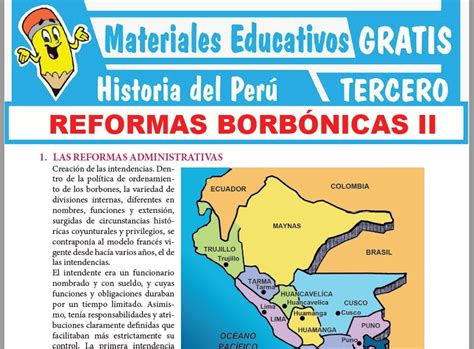 Reformas Borbónicas Ii Para Tercer Grado De Secundaria ≫ Gratis