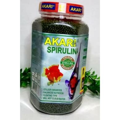 Jual Akari Spirulina Gram Pakan Floating Ikan Koi Koki Gold Fish