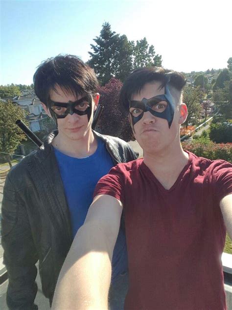 Casual Nightwing and Red Robin cosplay Mask test. | Cosplay Amino