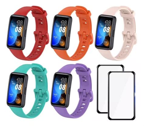 Correa Silicona Compatible Con Huawei Band Micas Caja Pcs