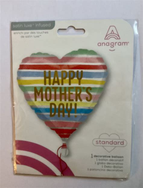 Happy Mothers Day Heart Shape Foil Balloon Celebration Party