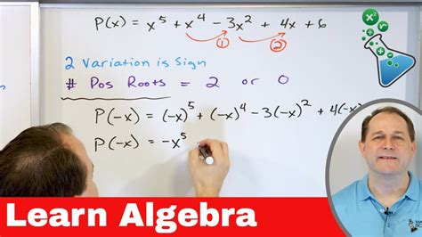 Learn Algebra Descartes Rule Of Signs And Solving Equations Youtube