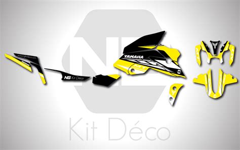 Kit déco Yamaha MT 07 FZ 07 ORIGINALITY Séries Jaune NG kit déco