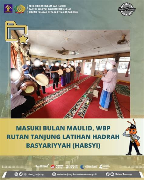 Masuki Bulan Maulid Wbp Rutan Tanjung Latihan Hadrah Basyariyyah