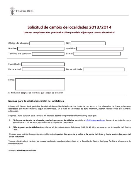 Completable En línea SOLICITUD DE DEVOLUCIN DE LOCALIDADES 201213 Fax