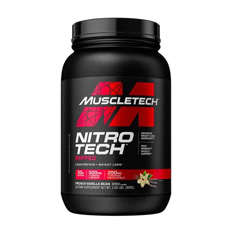 Muscletech Nitro Tech Ripped Vanilla 907g Dis Chem Living Fit