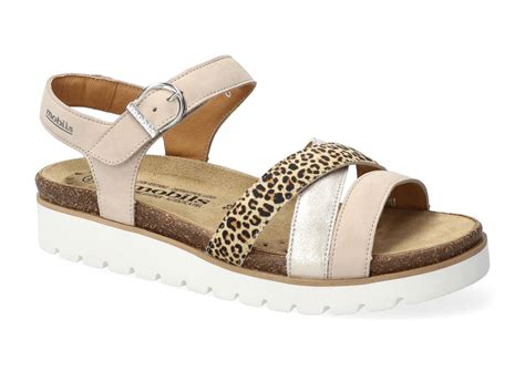 Mobils Ergonomic Mephisto Sandales Femme modèle Thina Nude Chaussures confortables