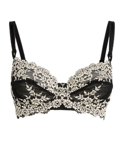 Womens Wacoal Black Lace Embrace Plunge Bra Harrods Countrycode