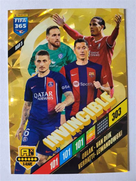 Fifa Panini Invincible X Rare Rare Karty Pi Karskie