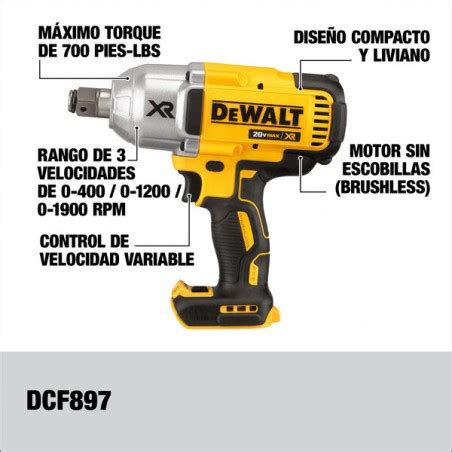 Llave De Impacto Lb Baterias Ah Dewalt Dcf P