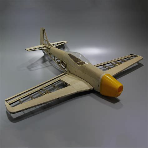 Mustang p51 1000mm wingspan balsa wood warbird rc airplane kit Sale - Banggood.com