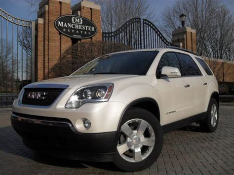 Pearl white gmc acadia