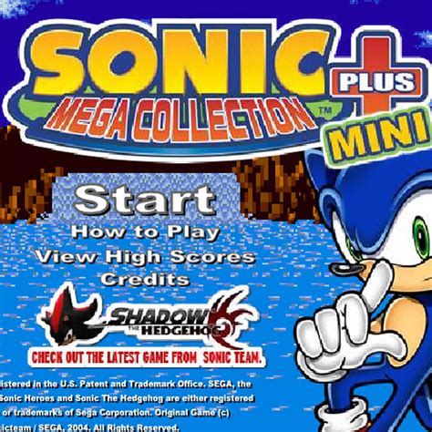 Sonic Mega Collection Plus Mini - EmeraldGames.com