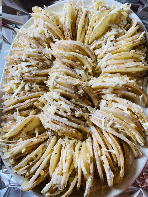 Made The Cheesy Hasselback Potato Gratin From Nyt Last Night They Were