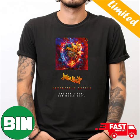 Judas Priest Invincible Shield The New Album 8th March 2024 T Shirt