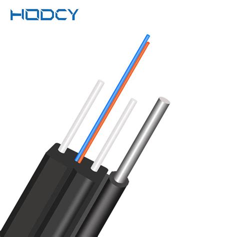 Flat LSZH FTTH Drop Fiber Optic Cable G657A Self Support Tight Buffer