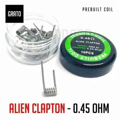 Jual Koil Vape Alien Clapton 0 45ohm Coil Prebuilt Vapor Isi 10pcs