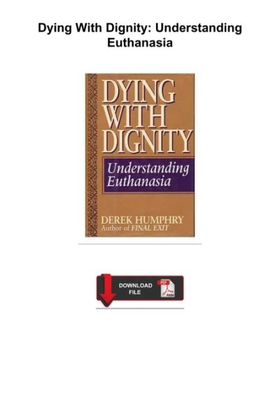 [pdf] ️download⚡️ Dying With Dignity Understanding Euthanasia