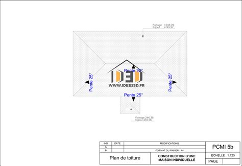 Plan de façade et toiture PCMI 05 ou DP4 par architecte en ligne