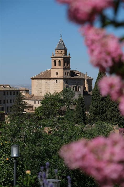 Vertical View Of The Church Of Santa Maria De La Alhambra Granada