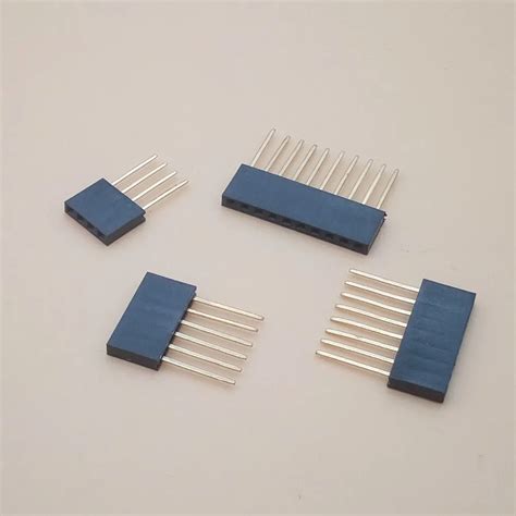 Pcs Mm Single Row Female Long Pins Mm Breakaway Pcb Board Pin