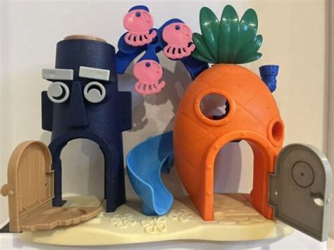 Spongebob Squidward Imaginext Playset House Bikini Bottom Pineapple