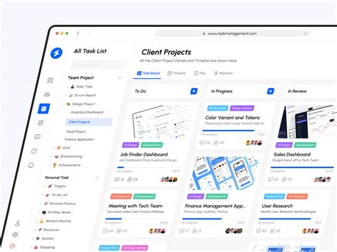 Task Management Dashboard Uiux Design Behance