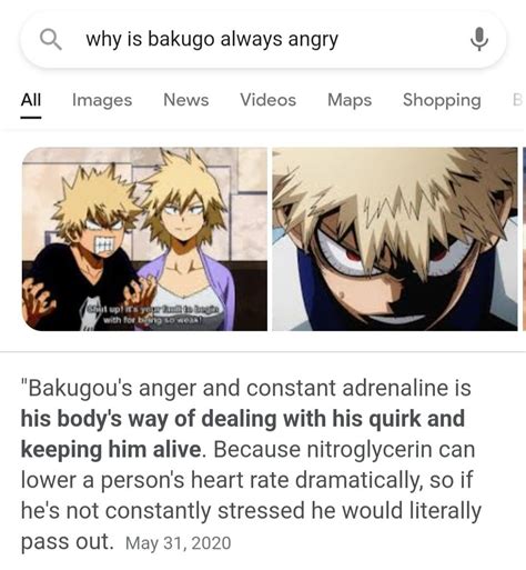 Why Bakugo always angry? : r/aliciaxlife