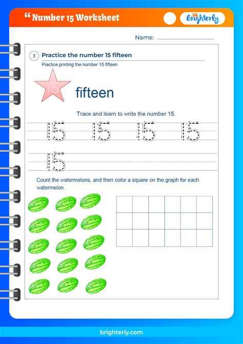 Free Printable Number 15 Fifteen Worksheets For Kids Pdfs