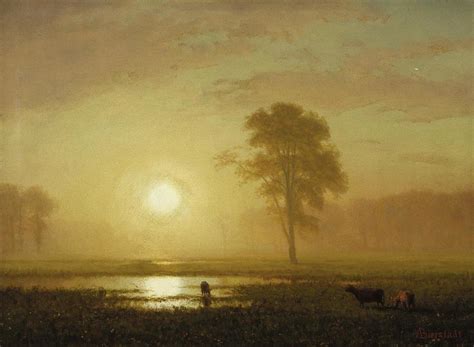 Sunset On The Plains Painting By Albert Bierstadt Fine Art America