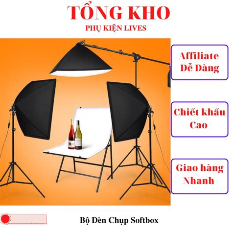 Bộ đèn studio chụp ảnh sản phẩm quay phim livestream chuyên nghiệp