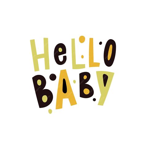 Premium Vector Hello Baby Clipart