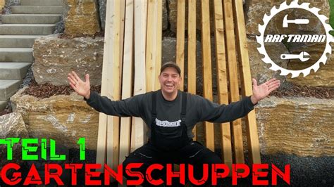 Gartenschuppen DIY Tutorial Teil 1 YouTube