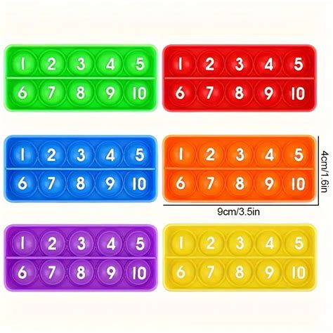 Ten Frames Math Pop Games Toy Kids Math Manipulatives Temu