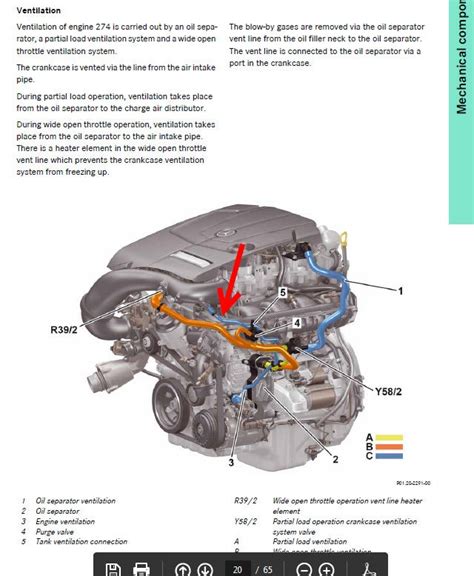 Mercedes Engine Crankcase Vent Valve Kit Genuine Off