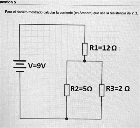 Solved For The Circuit Shown Calculate The Current Ampere Using The