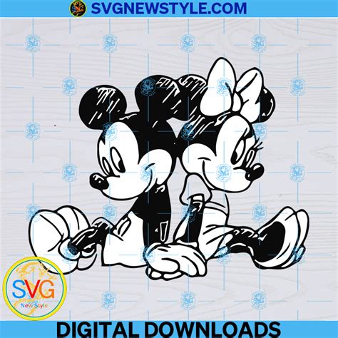 Vintage Mickey And Minnie Svg Couples Lovely Svg Animation Mickey