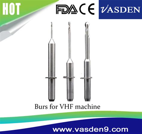 CAD Cam Dental Carbide Burs VHF Milling Burs For Zirconium PMMA And