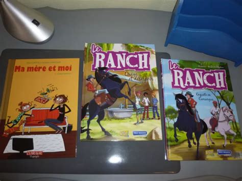 LOT 3 BD Album Bande dessinée Le Ranch N1 et 2 Ma mère et moi N 1