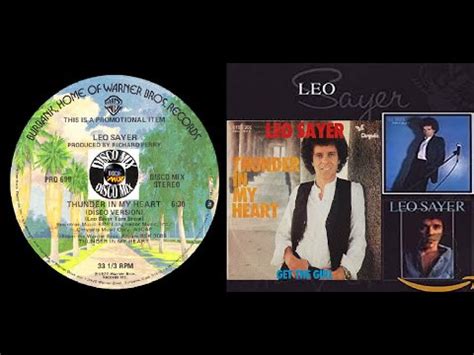 Leo Sayer Thunder In My Heart New Disco Mix Extended Version Dance