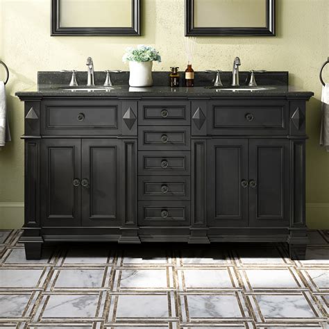 Black Bathroom Cabinet With Sink Semis Online